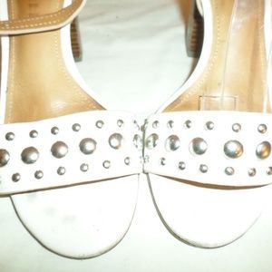 Coach Shoes - COACH PAIGE STUDDED BEIGE LEATHER SANDALS SZ 5.5 Coach Shoes - COACH PAIGE STUDDED BEIGE LEATHER SANDALS SZ 5.5